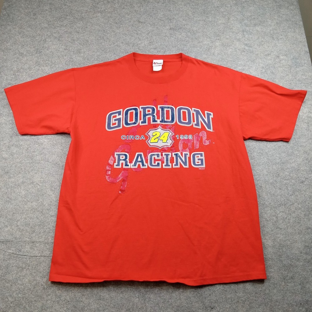 Vintage Jeff Gordon Shirt Mens XL Red NASCAR Racing Chase Authentics 90s Graphic